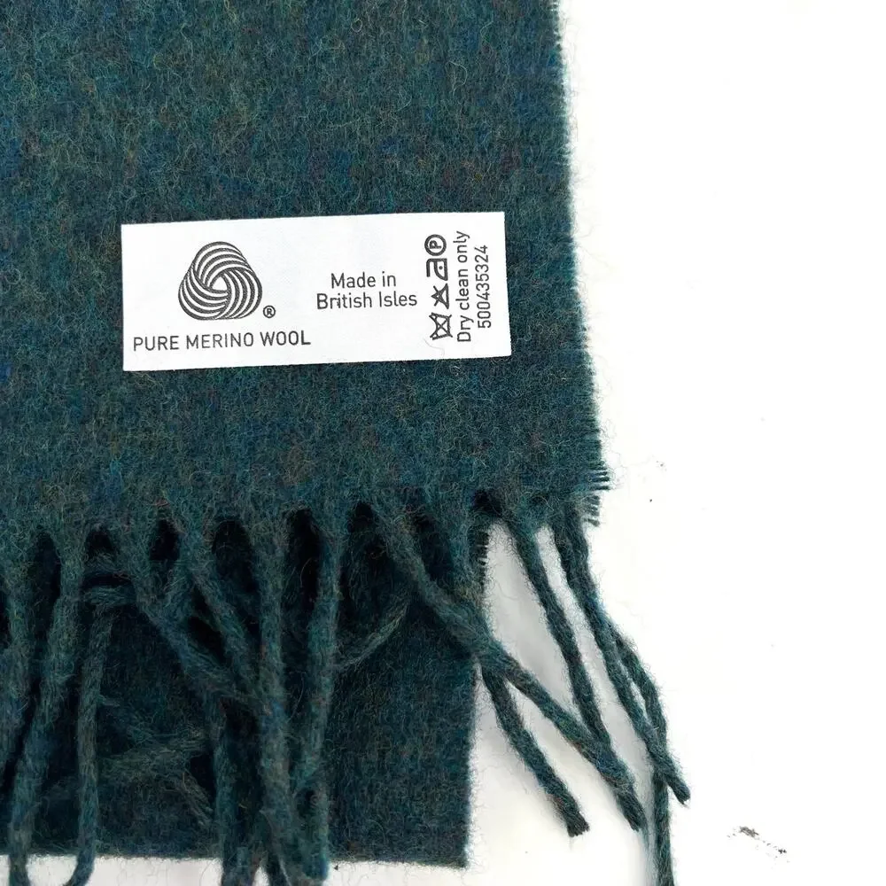 Bronte men’s wool green gray scarves